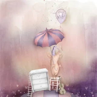 治愈系插画图片