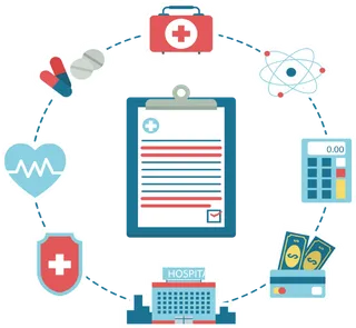 少儿兴趣班医疗卡通蓝色素材