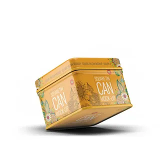 茶叶包装盒样机智能贴图PSD模板