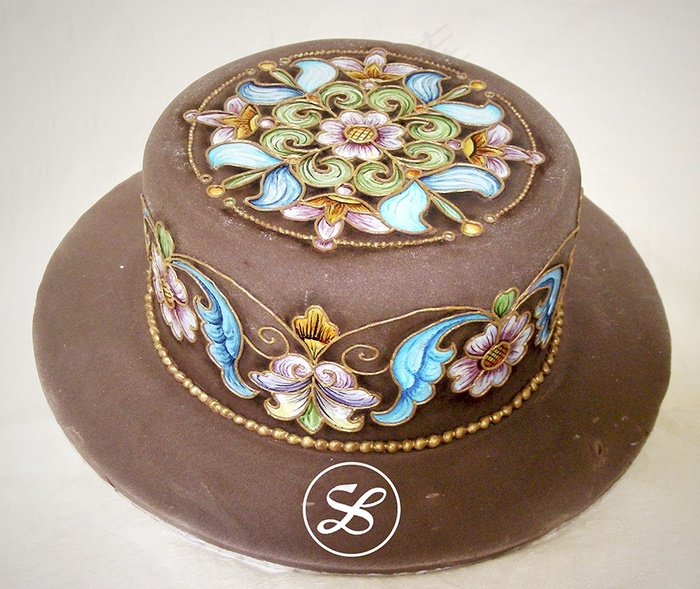 王森巧克力花卉蛋糕