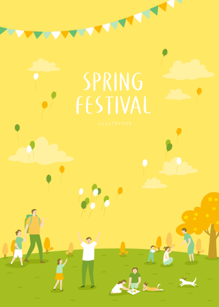 春天插画