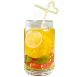 咖啡店果汁饮品图片-超级水果茶（免抠图）