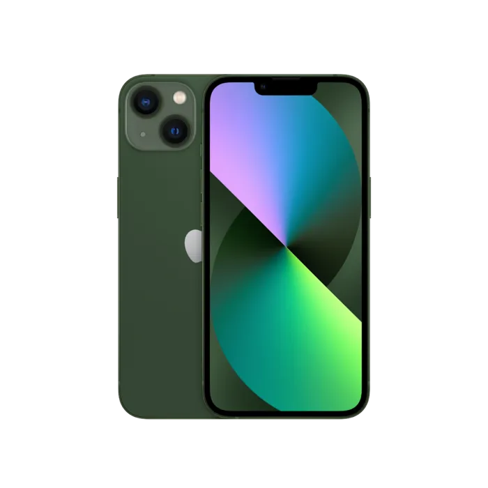 iPhone_13_Green免扣元素正面psd模版下载