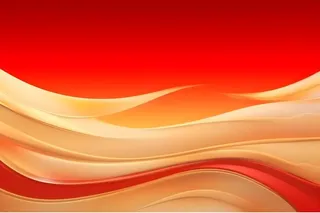 红色丝绸飘带背景