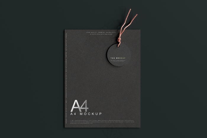 高端暗黑文具类文创VI样机模板