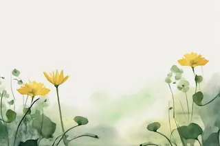 简约水墨绿色国风背景