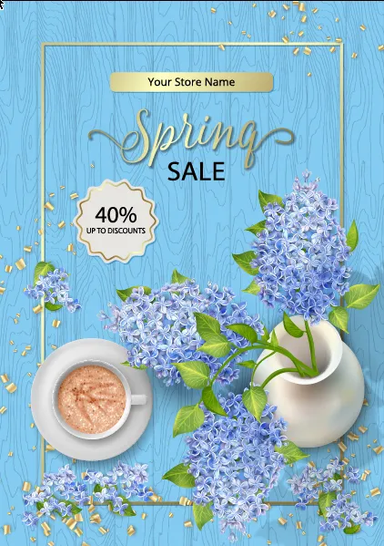 欢迎春天花开素材ai矢量模版下载