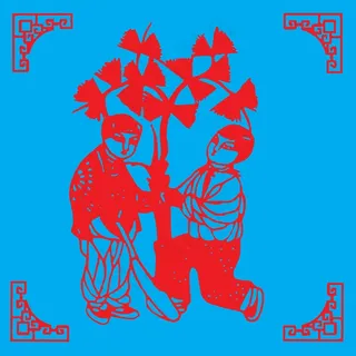 种树剪纸 剪纸风元素