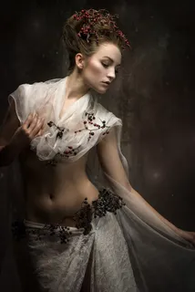 披着网纱的欧美美女肖像艺术写真图片 披着网纱的欧美美女肖像艺术写真图片