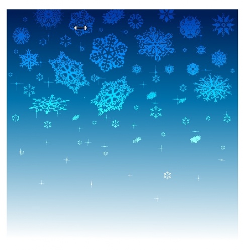 设计冬天雪花卡通背景eps,ai矢量模版下载