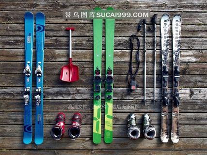 滑雪用品户外装备高清图片