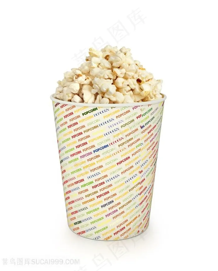 休闲食品爆米花特写高清图片