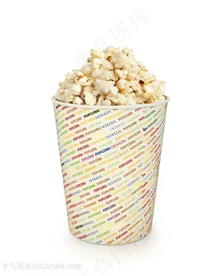 休闲食品爆米花特写高清图片