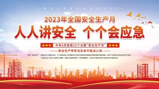 2023安全月展板