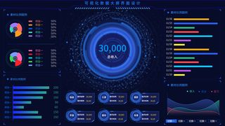 数据可视化psd模版下载