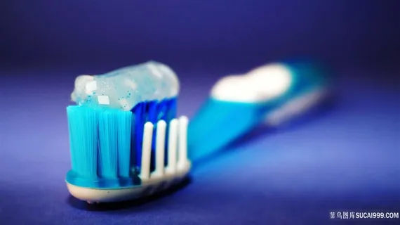牙刷特写素材