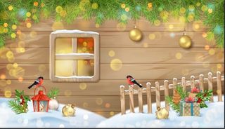 设计冬天圣诞节背景