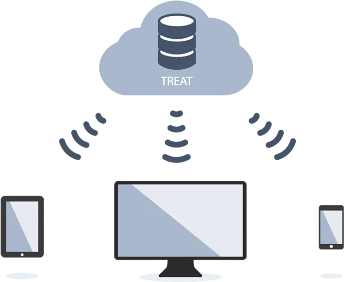 互联网云卡通科技kv主视觉素材