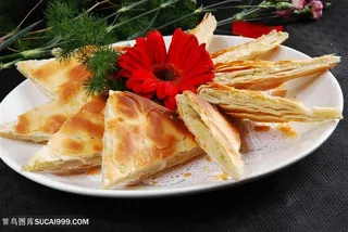 葱花饼的美食图片