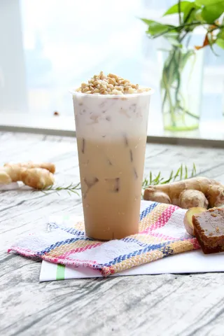 红糖姜汁拿铁广告