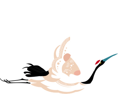 中国风古典中式国潮风手绘飞鹤图案仙鹤装饰素材PNG免抠插画元素