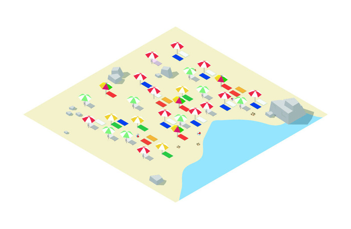 分析图素材图标集合景观建筑立面插画场景AI矢量图形设计