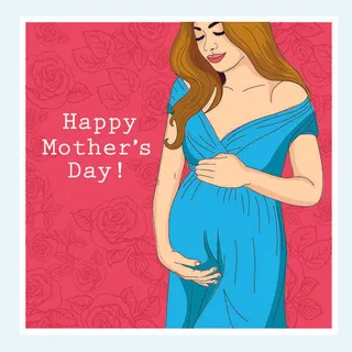 设计母亲节快乐节日素材