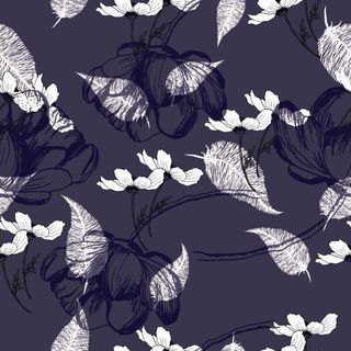 花卉唯美手绘花朵面料纹理手机壳布料面料印花服装矢量图案素材