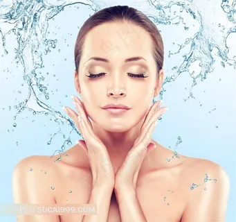 水润肌肤美肤补水美女广告素材图片