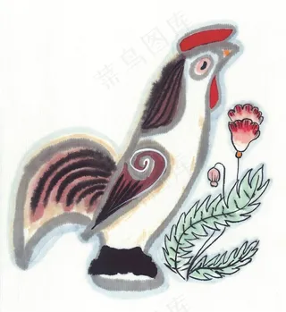 生肖动物国画图片素材