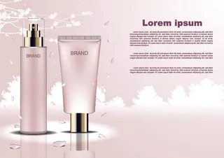 设计化妆品样品素材