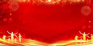 红色背景设计素材