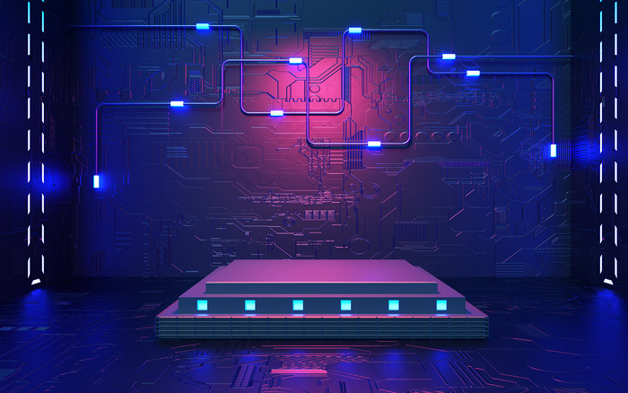 C4D电商场景模型渲染背景