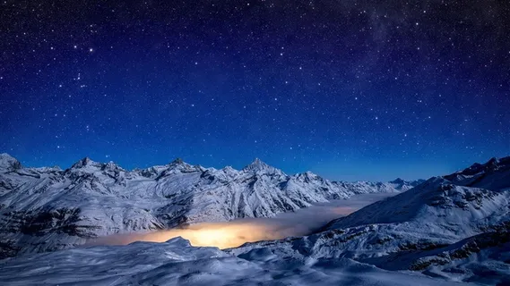 北极的夜空风景图片 北极的夜空风景图片