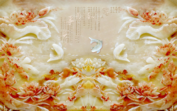 雕塑玉雕背景风景