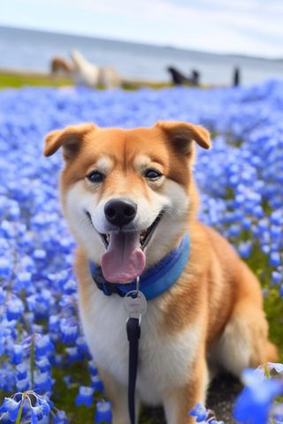 动物小狗治愈背景