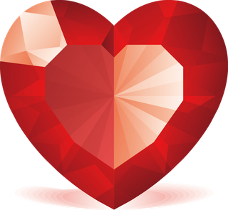 红钻石爱心情人节 