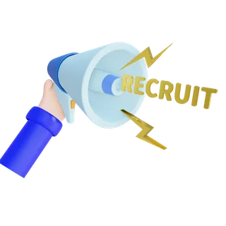 招聘手势3D立体模型免扣元素 