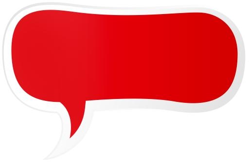 语音气球PNG红色图像免抠