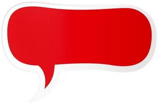 语音气球PNG红色图像免抠