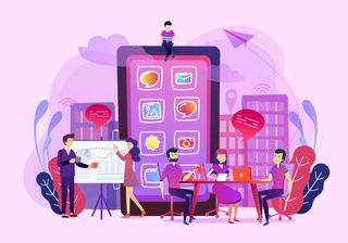 商务2.5D未来科技商务素材