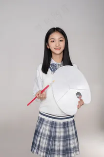 清新唯美可爱的女孩摄影图片