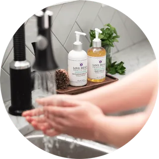 洗手图标圆形素材