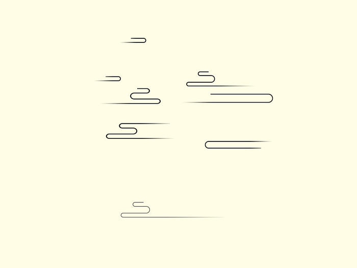 中国风古典传统图案边框纹理祥云灯笼装饰线条PSD背景素材