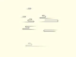 中国风古典传统图案边框纹理祥云灯笼装饰线条PSD背景素材