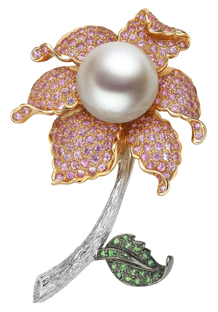 免抠胸针珍珠，水钻，花瓣