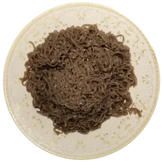 魔芋荞麦面控卡低脂减脂面食黑麦面条方便面免抠元素实物摄影素材