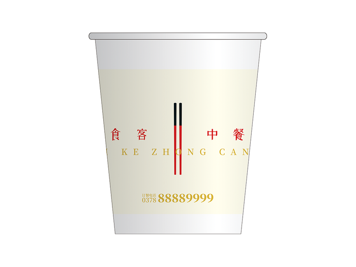 8.餐厅纸杯cdr矢量模版下载