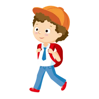 背书包上学卡通人物