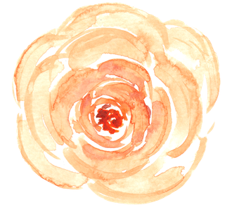 唯美森系手绘水彩花朵 免抠